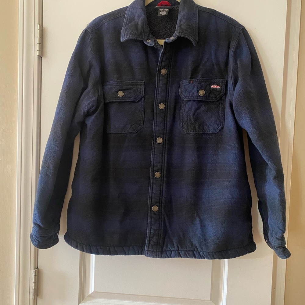 Dickies Blue and Black Plaid Jacket - Picture 2 of 6
